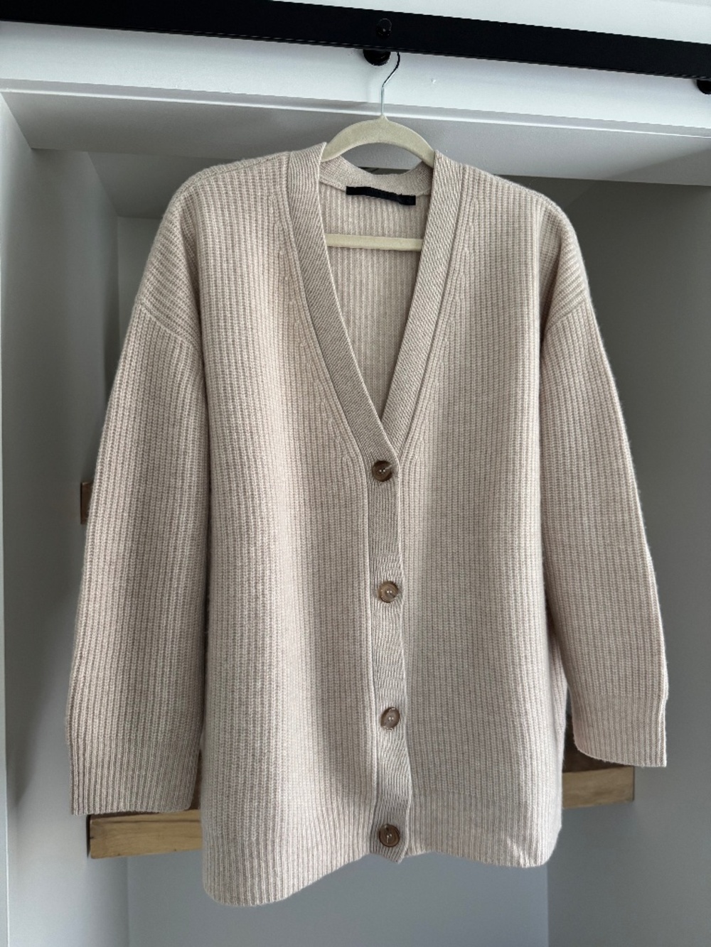 Jenni Kayne Cashmere Cocoon Cardigan - Oatmeal - M